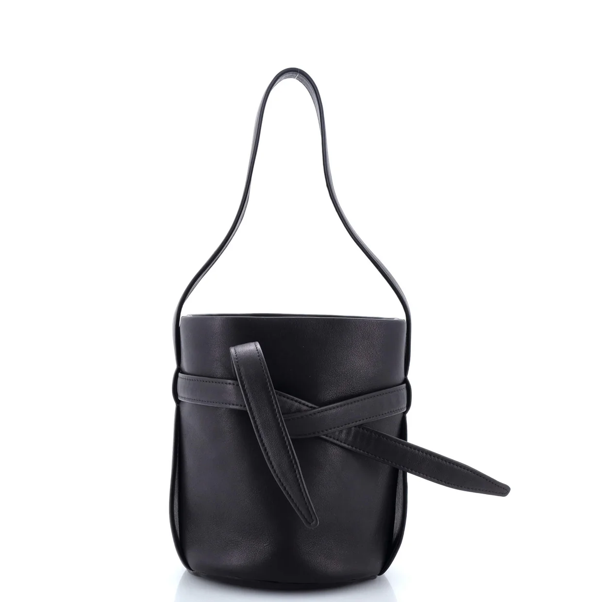 Leo Bucket Bag Leather Mini - Deep Luxury