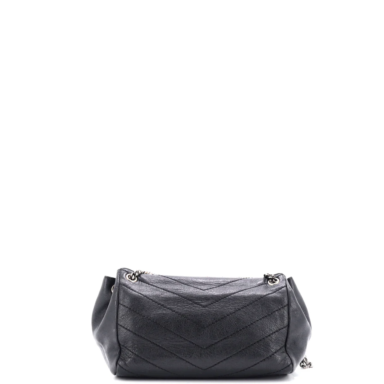 Nolita Satchel Embellished Matelasse Chevron Leather Small - Deep Luxury