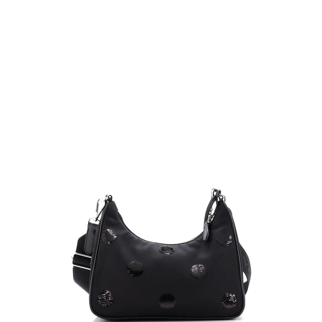 Re-Edition 2005 Shoulder Bag Sequin Embellished Tessuto Small - Deep Luxury