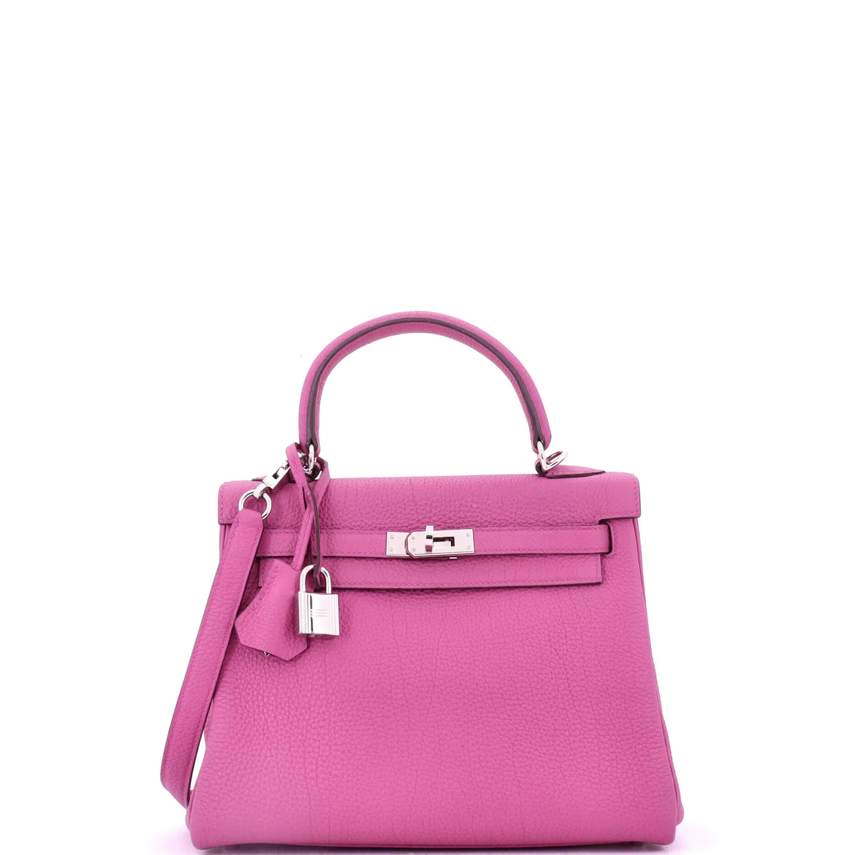 Kelly Handbag Magnolia Togo with Palladium Hardware 25 - Deep Luxury