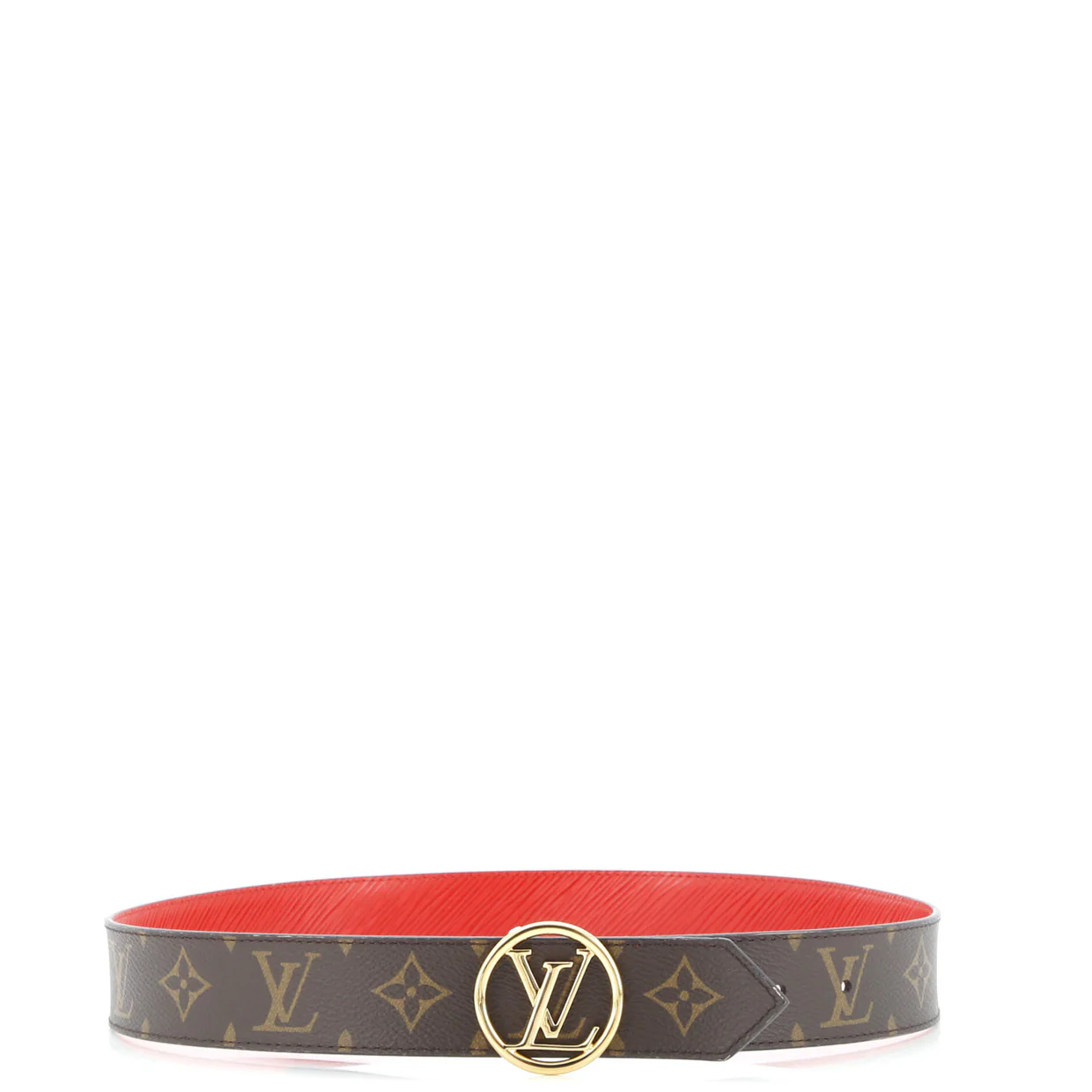 LV Circle Reversible Belt Monogram Canvas and Leather Medium - Deep Luxury