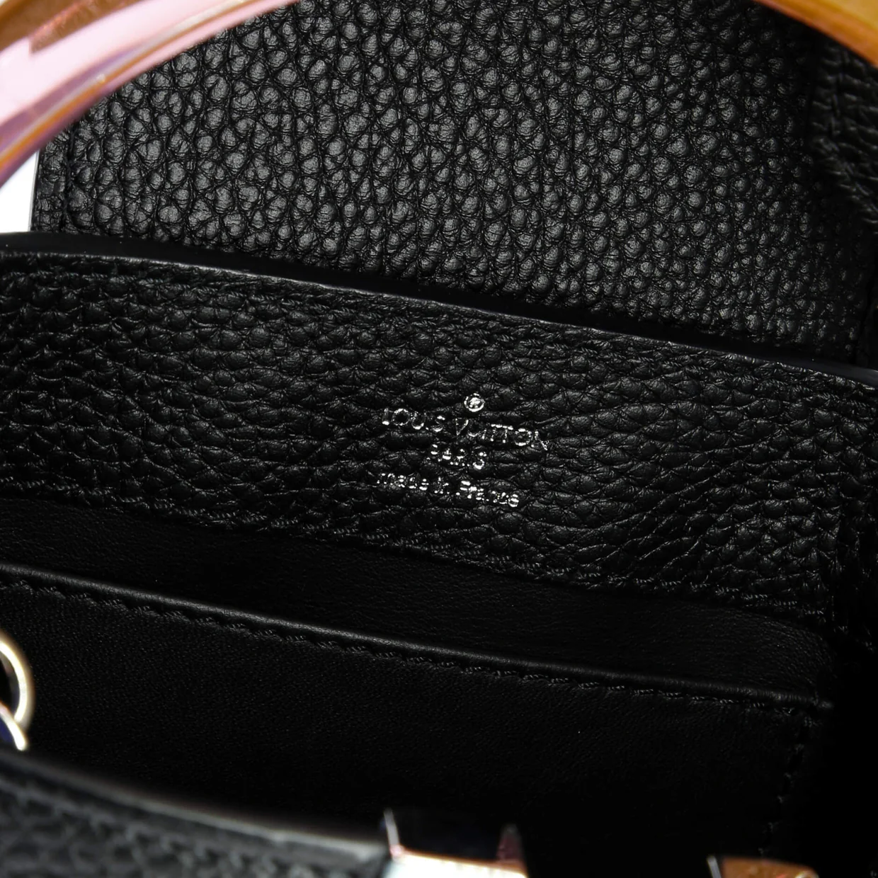 Capucines Bag Leather with Plexiglass Mini - Deep Luxury