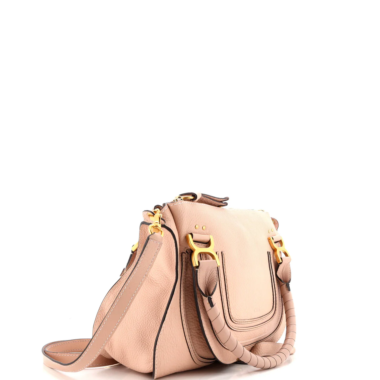 Marcie Satchel Leather Medium - Deep Luxury