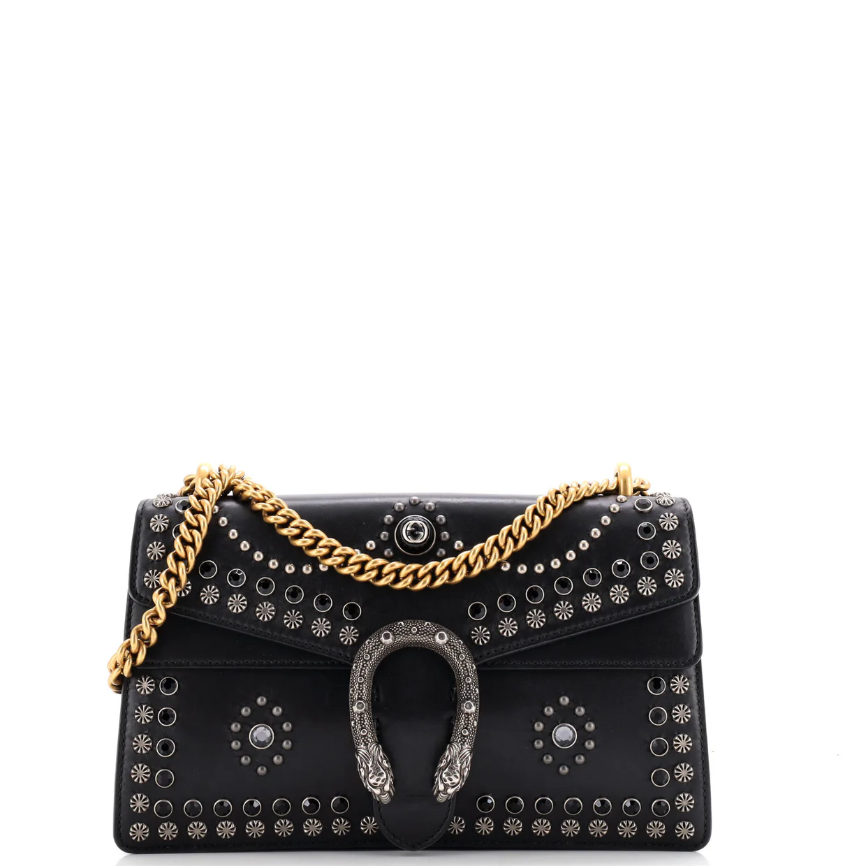 Dionysus Bag Studded Leather Small - Deep Luxury