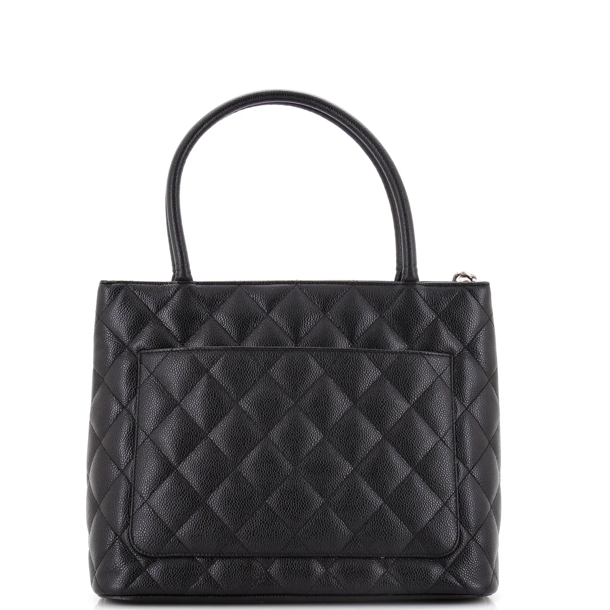 Medallion Tote Quilted Caviar - Deep Luxury