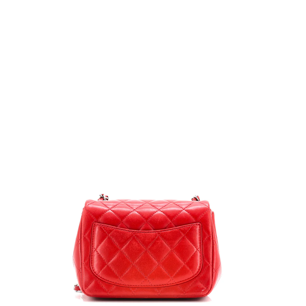 Square Classic Single Flap Bag Quilted Lambskin Mini - Deep Luxury