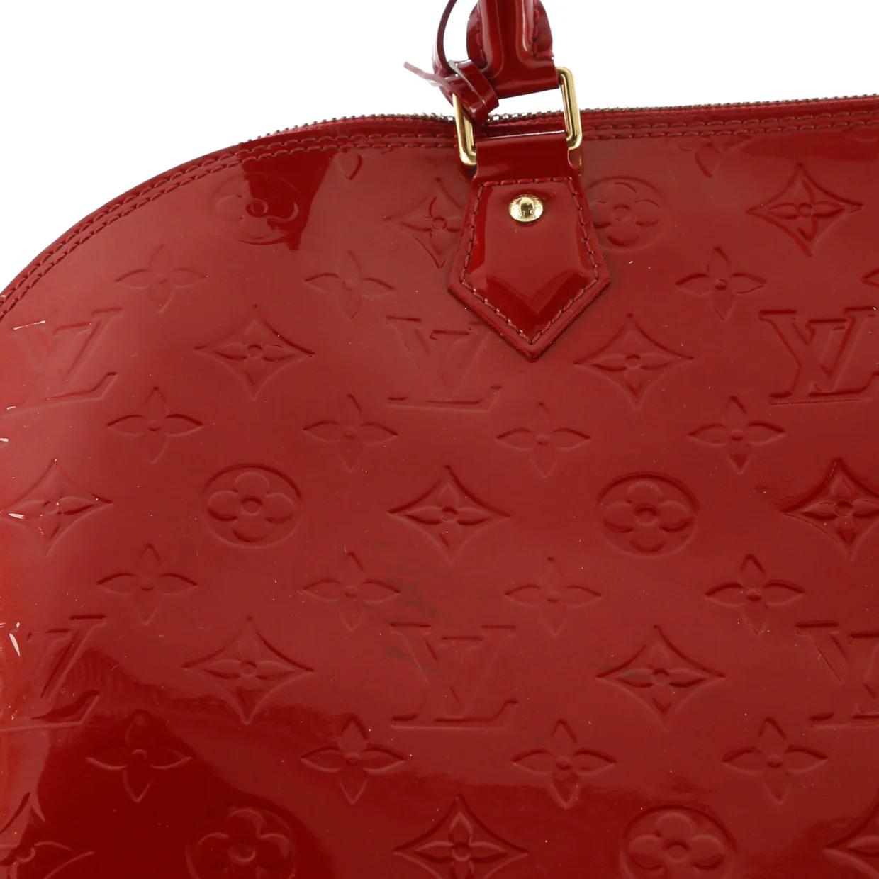 Alma Handbag Monogram Vernis GM - Deep Luxury