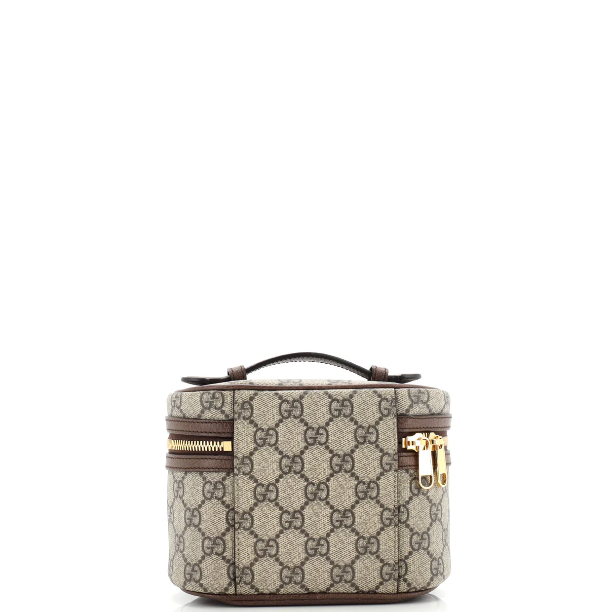 Ophidia Top Handle Cosmetic Case GG Coated Canvas Mini - Deep Luxury