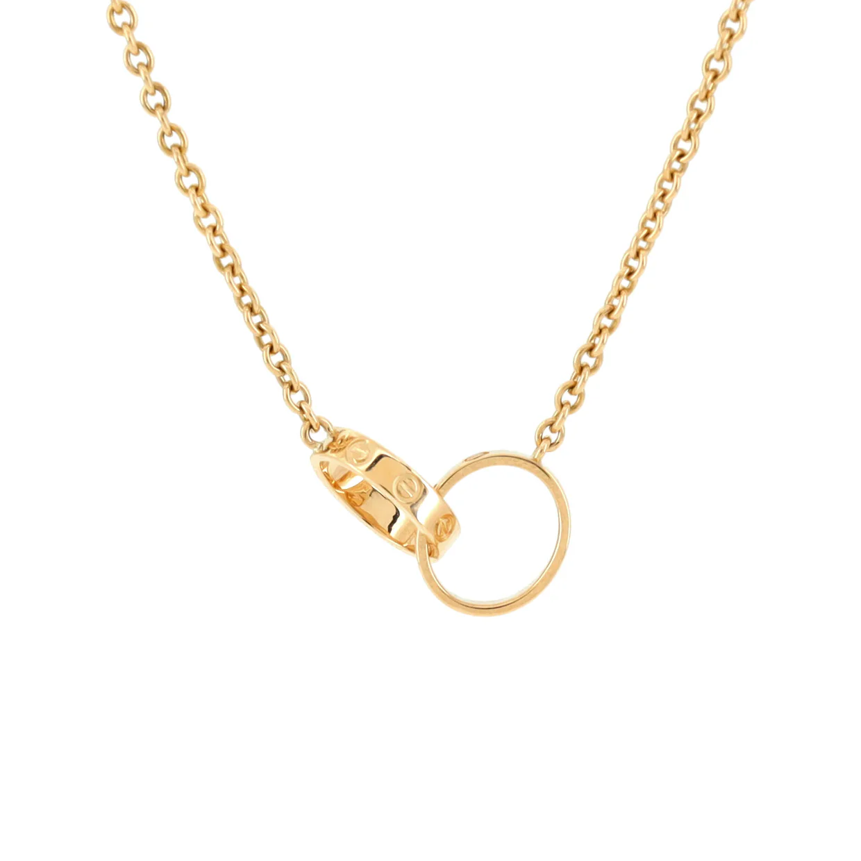 Love Interlocking Necklace 18K Yellow Gold - Deep Luxury
