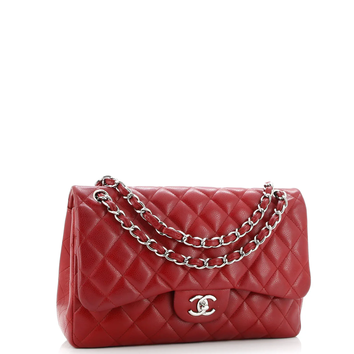 Classic Double Flap Bag Quilted Caviar Jumbo - Deep Luxury
