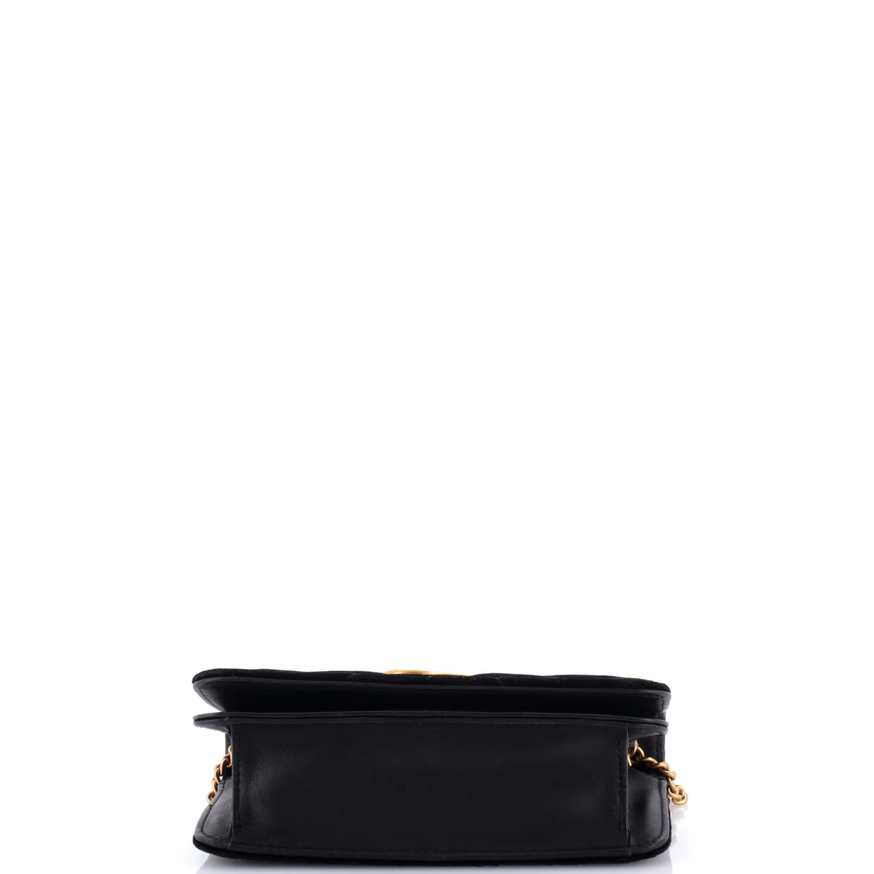 GG Marmont Chain Flap Bag Matelasse Velvet Mini - Deep Luxury
