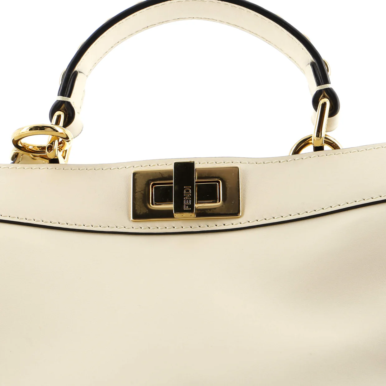 Peekaboo ISeeU Bag Studded Leather Small - Deep Luxury