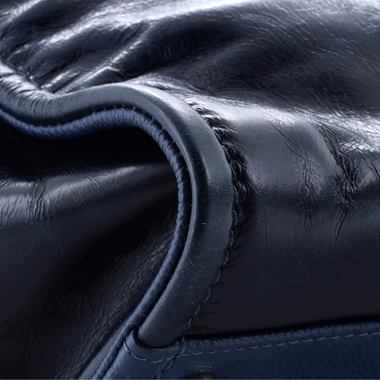 Deauville Tote Glazed Calfskin Small - Deep Luxury