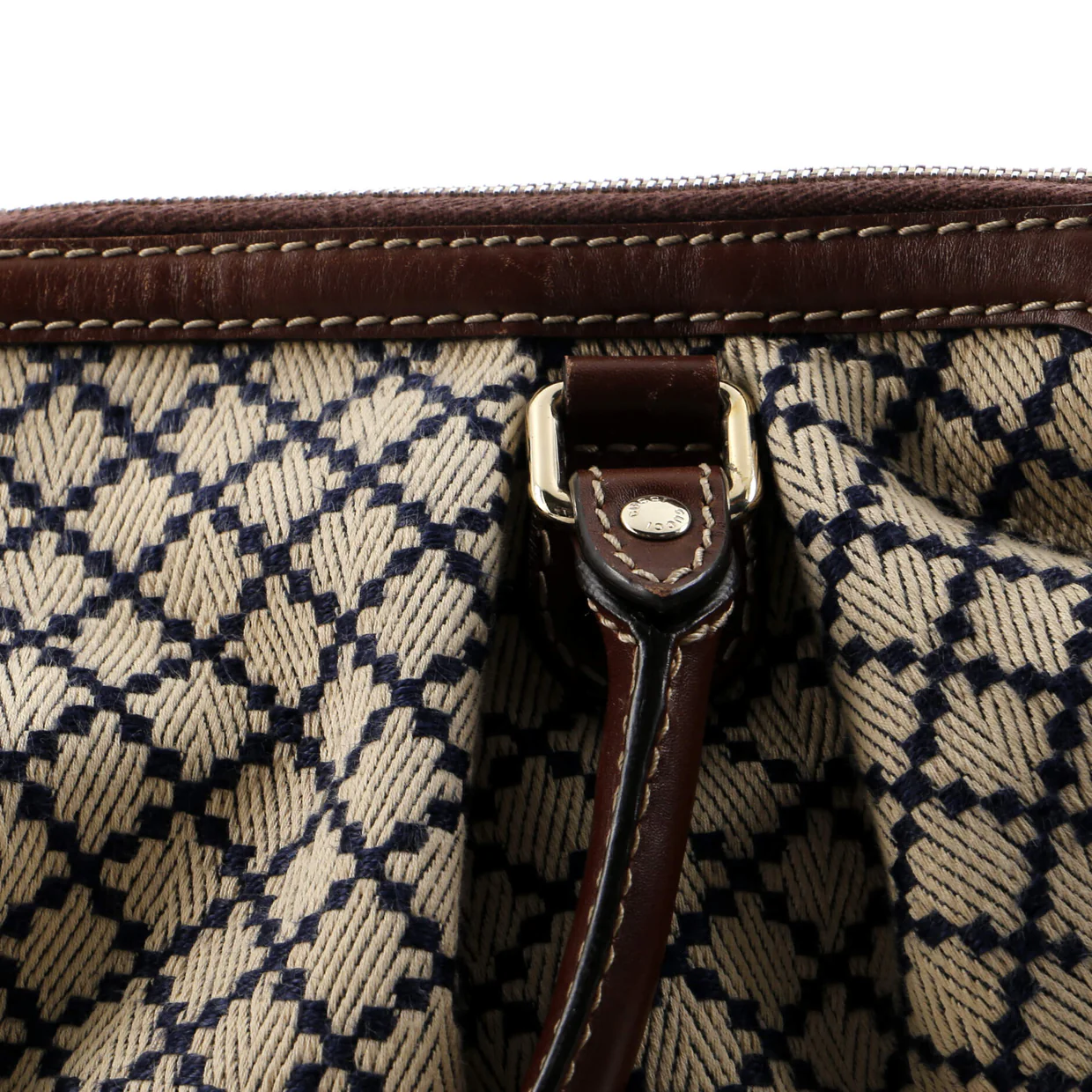 Sukey Top Handle Satchel GG Canvas Large - Deep Luxury