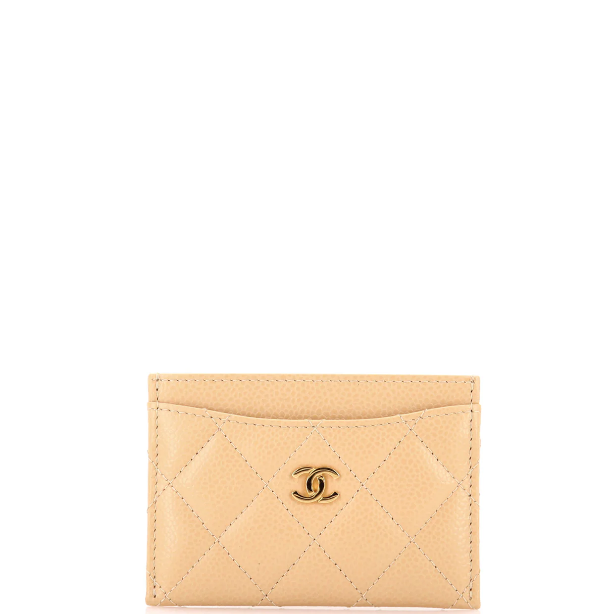 Classic Card Holder Quilted Caviar - Deep Luxury