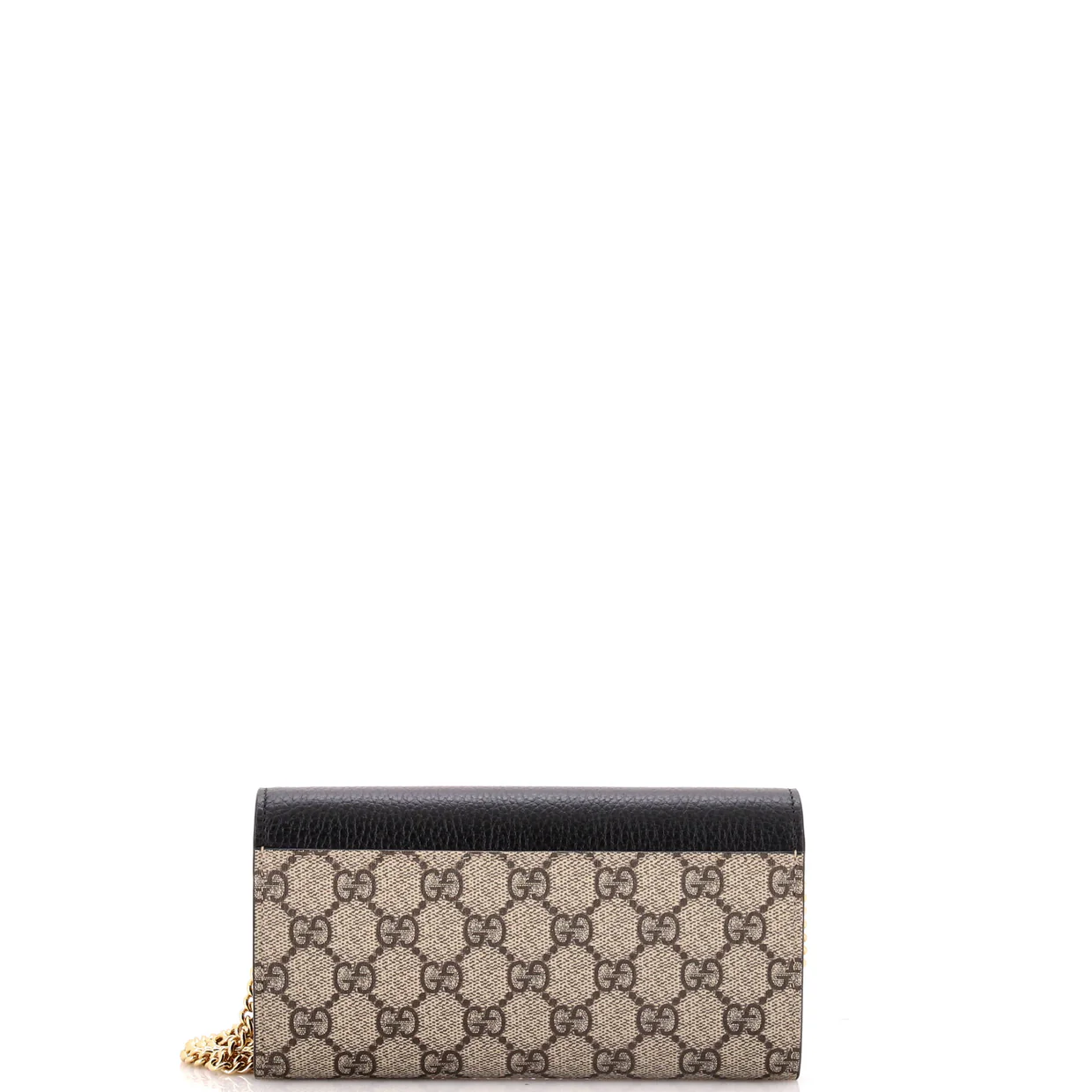 GG Marmont Continental Chain Wallet GG Coated Canvas and Leather - Deep Luxury