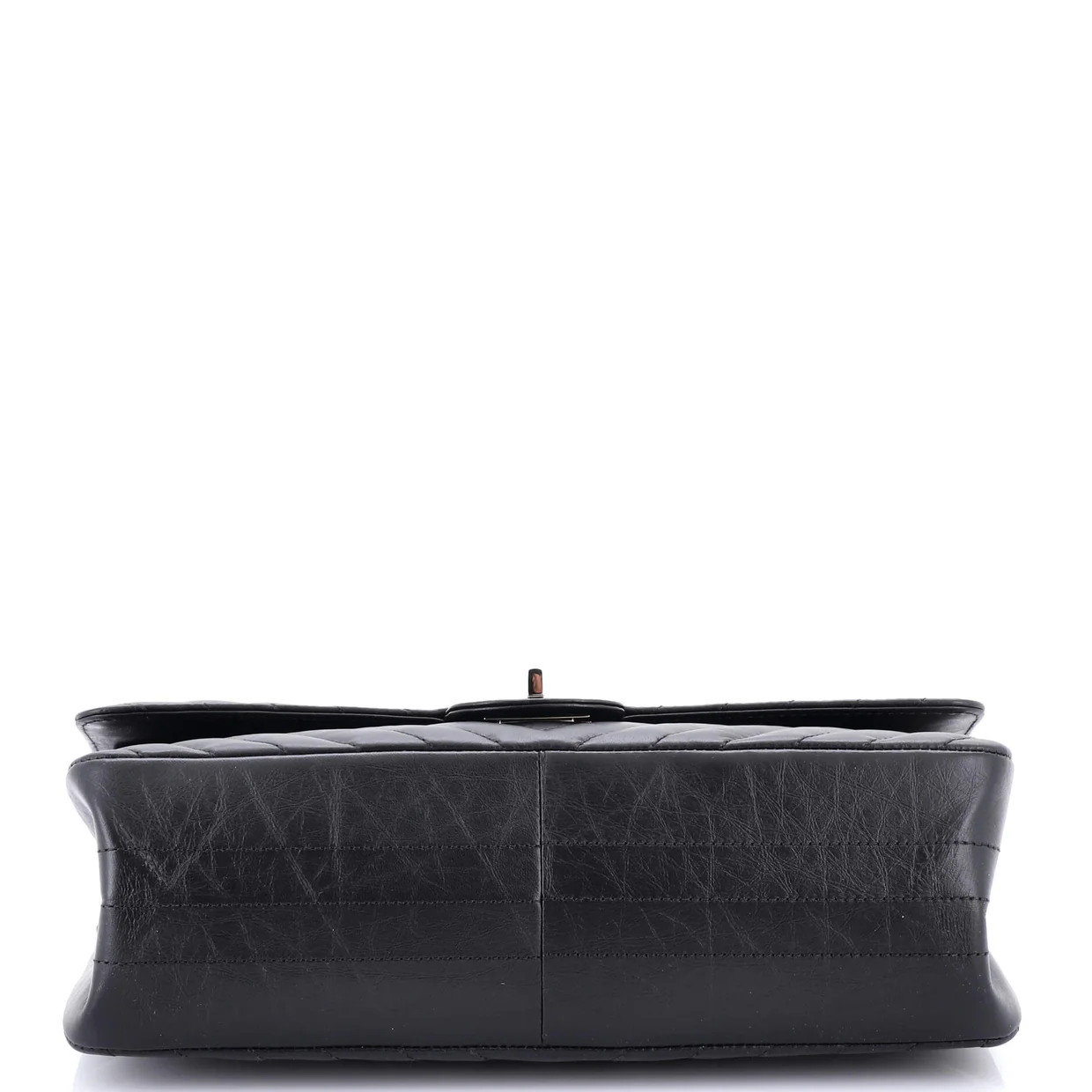 Reissue 2.55 Flap Bag Chevron Aged Calfskin 226 - Deep Luxury