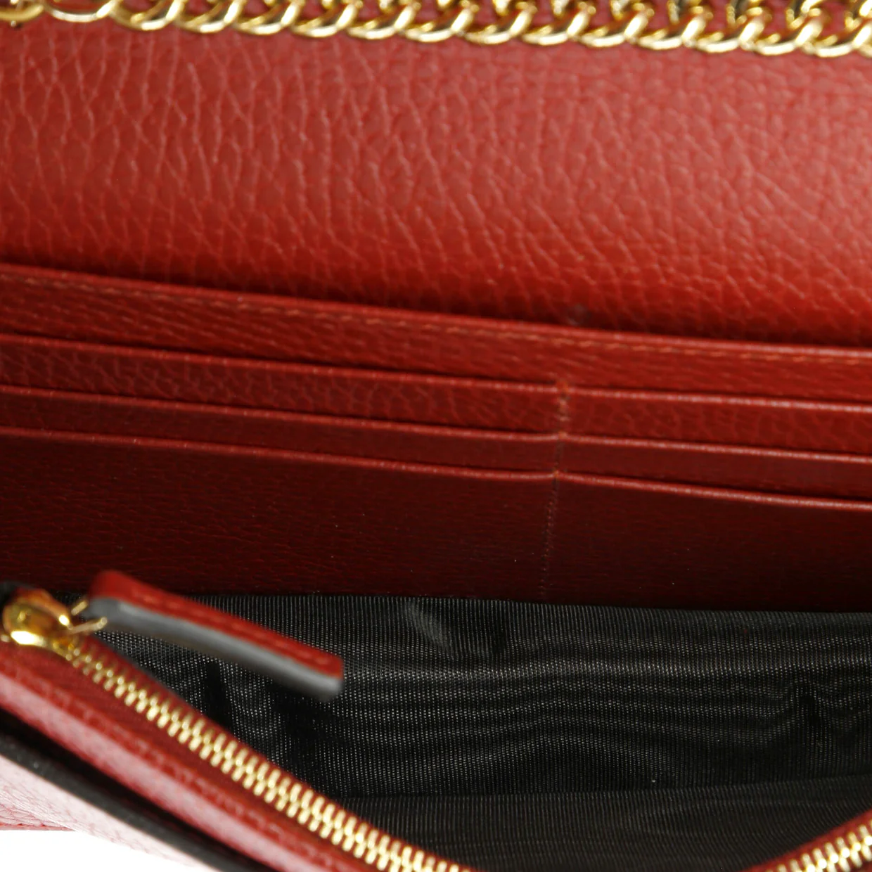 Petite GG Marmont Chain Wallet Leather Mini - Deep Luxury