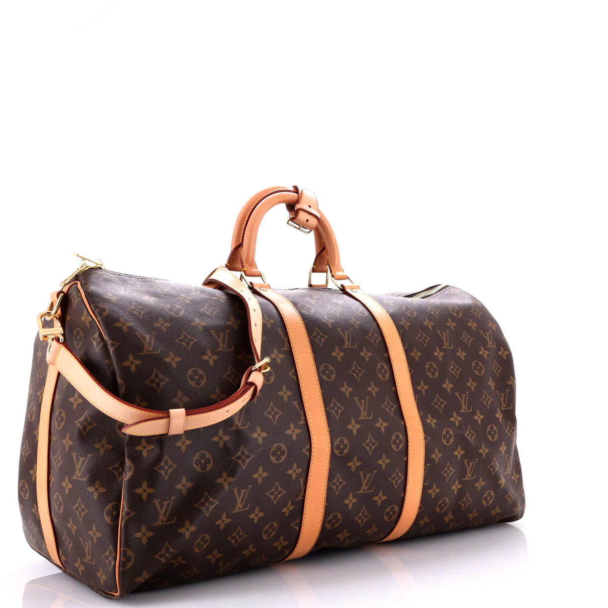 Keepall Bandouliere Bag Monogram Canvas 55 - Deep Luxury