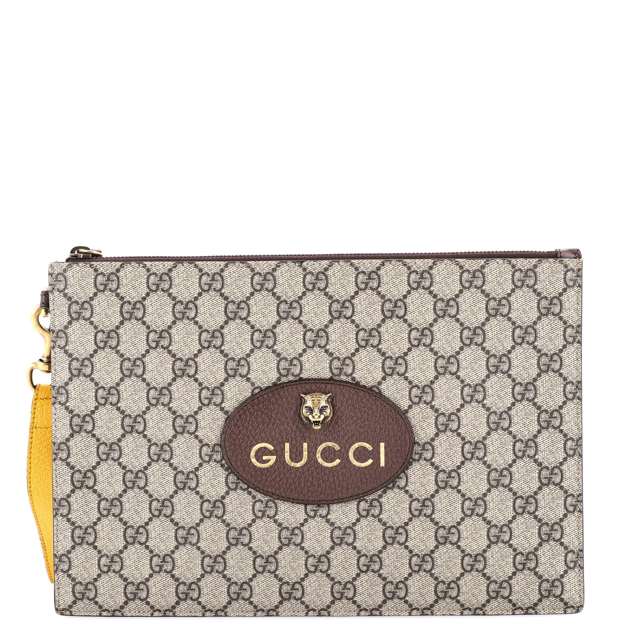 Neo Vintage Wristlet Pouch GG Coated Canvas - Deep Luxury