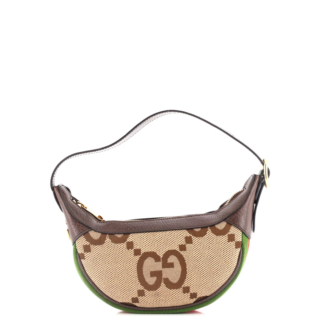 Ophidia Half Moon Bag Jumbo GG Canvas Mini - Deep Luxury