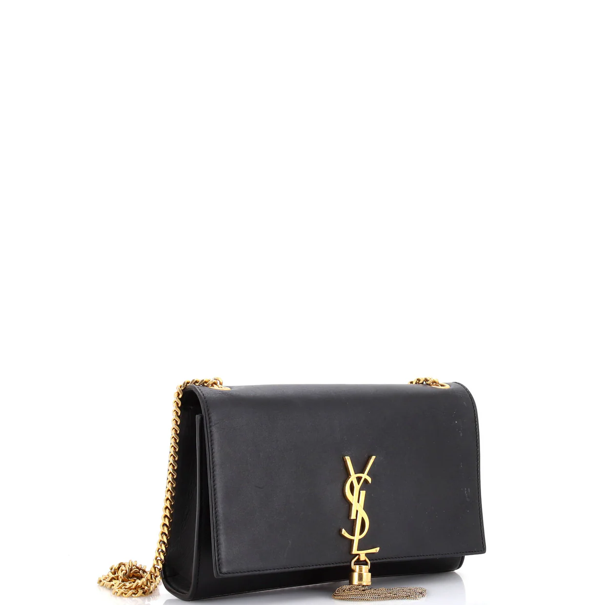 Classic Monogram Tassel Crossbody Bag Leather Medium - Deep Luxury