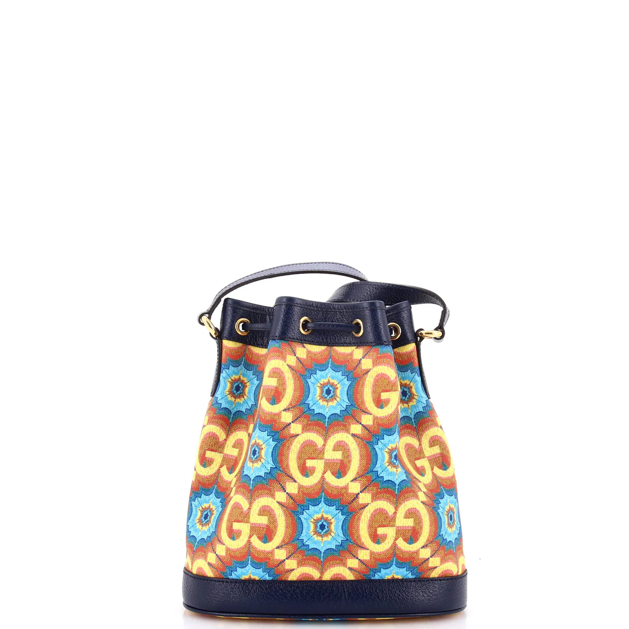 Aria 100th Anniversary Bucket Bag Kaleidoscope Print GG Coated Canvas - Deep Luxury