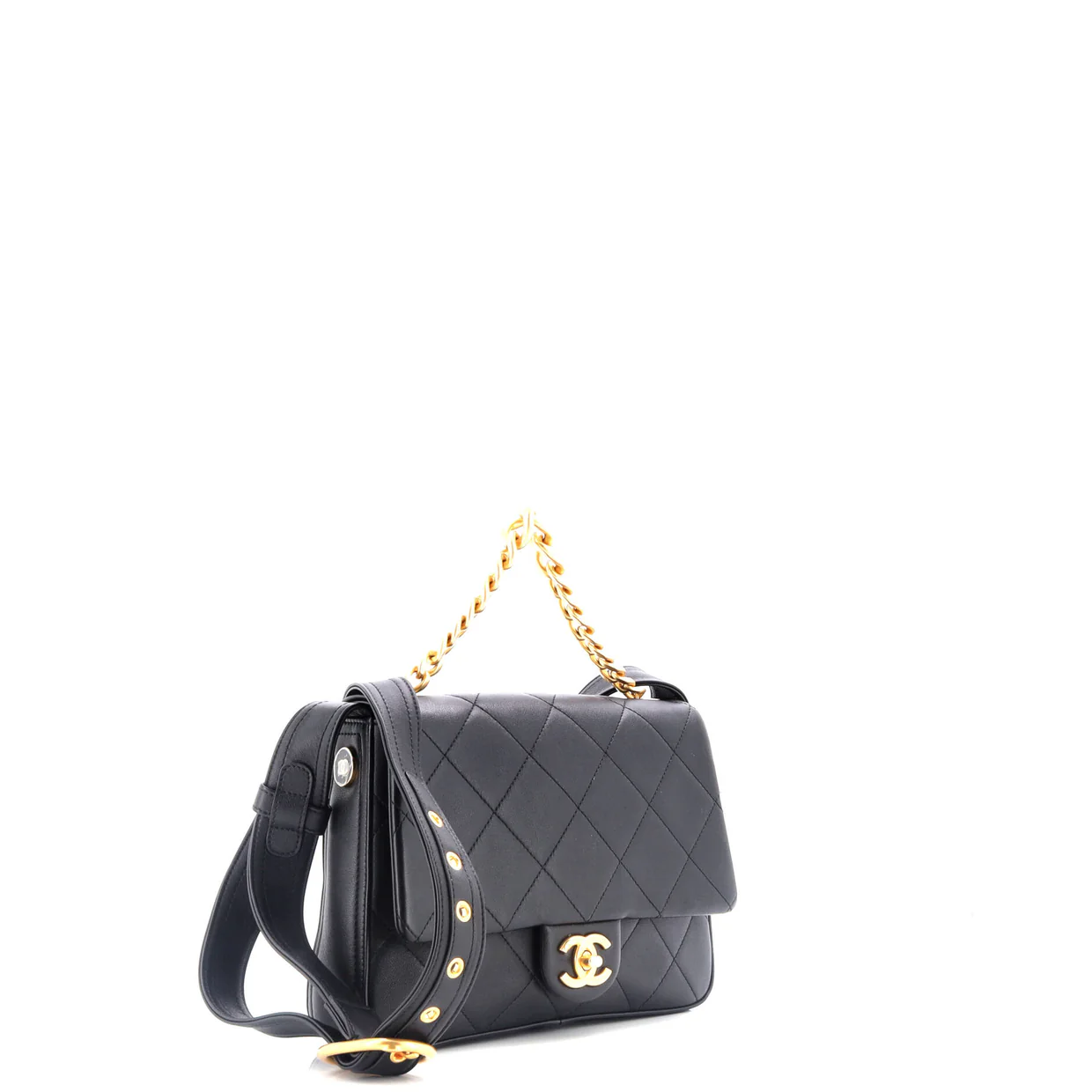 Easy Mood Flap Bag Quilted Calfskin Medium - Deep Luxury