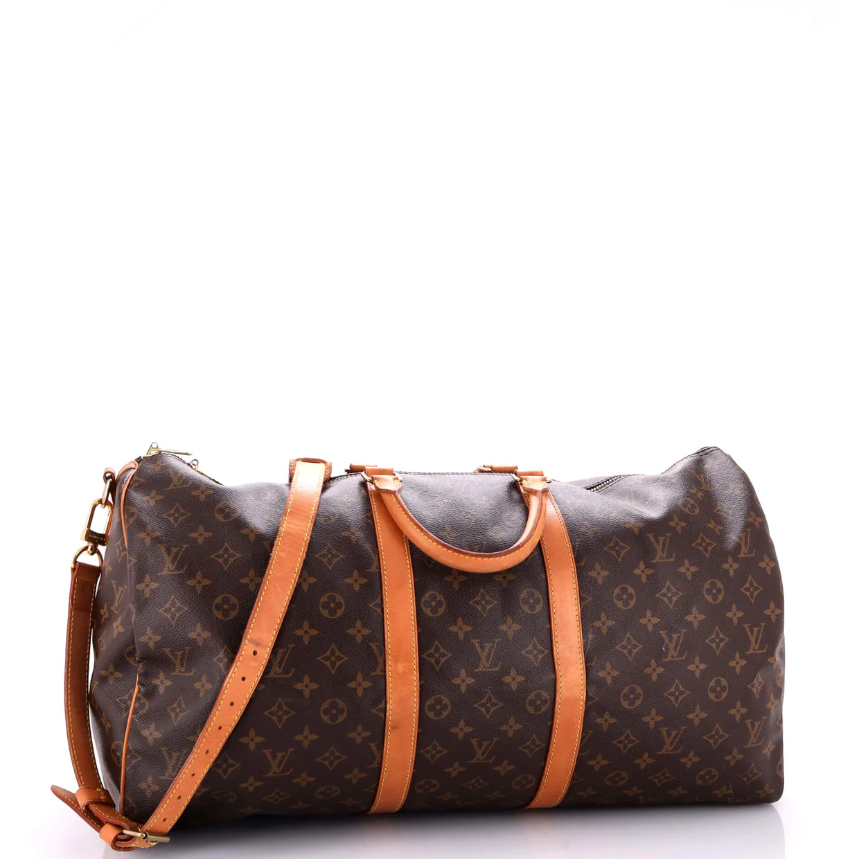 Keepall Bandouliere Bag Monogram Canvas 55 - Deep Luxury