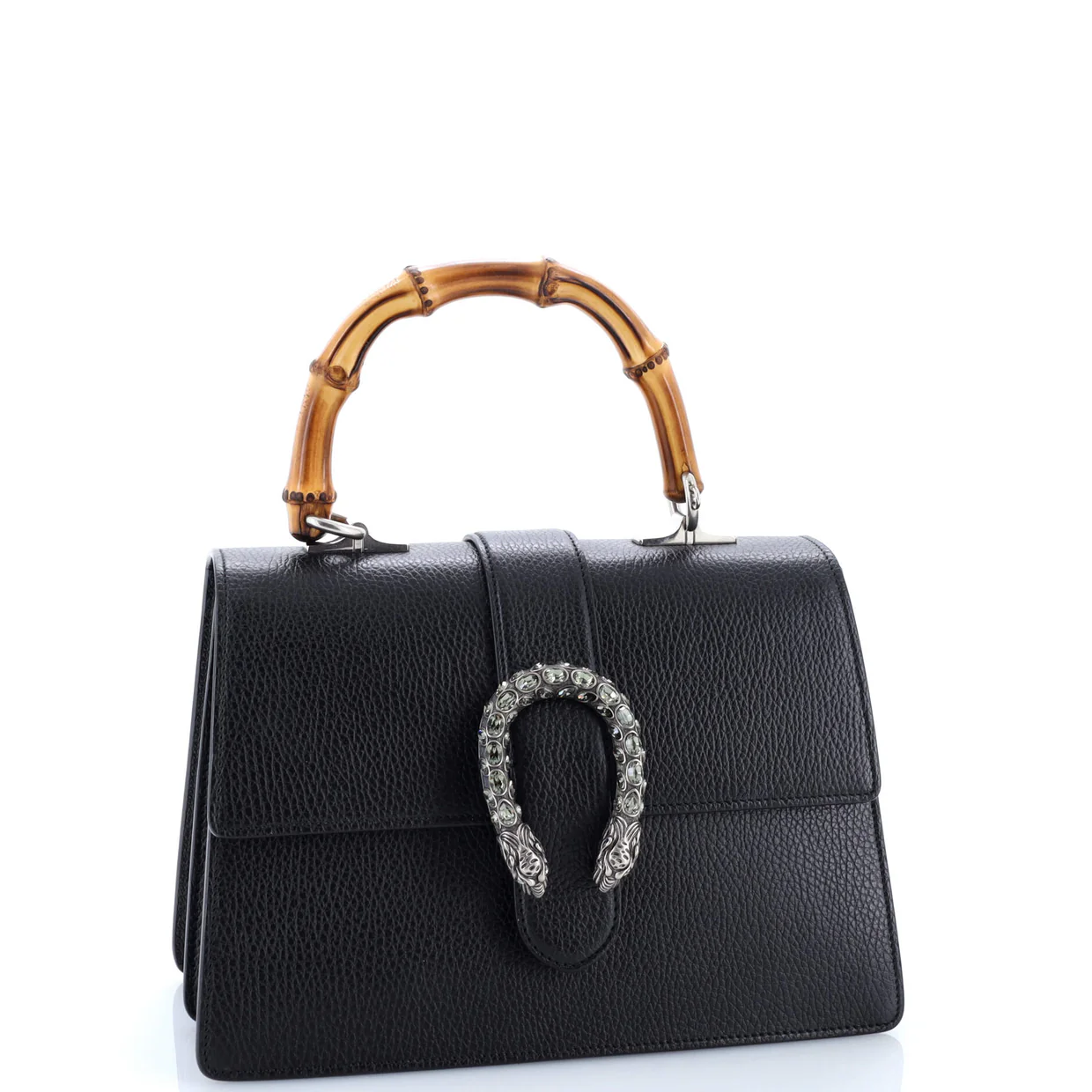 Dionysus Bamboo Top Handle Bag Leather Medium - Deep Luxury