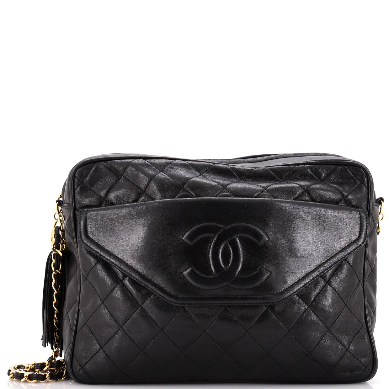 Vintage Front Pocket Camera Bag Quilted Lambskin Medium - Deep Luxury
