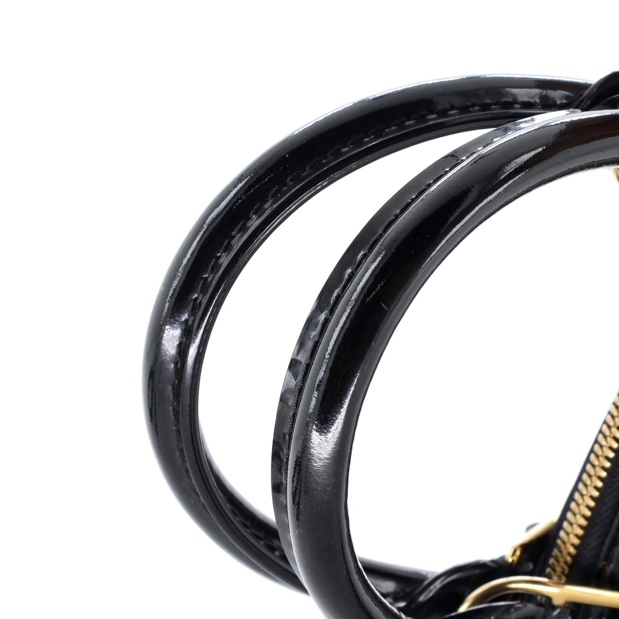 Alma Handbag Monogram Vernis BB - Deep Luxury