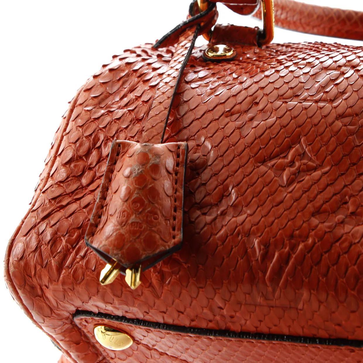 Speedy Bandouliere Bag Monogram Embossed Python 20 - Deep Luxury
