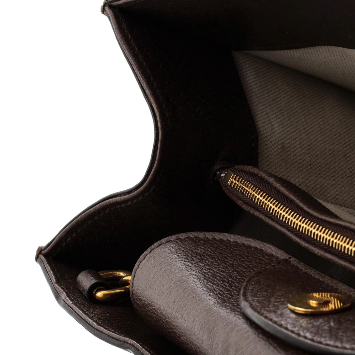 Diana NM Bamboo Handle Tote Printed GG Coated Canvas and Studded Leather Medium - Deep Luxury