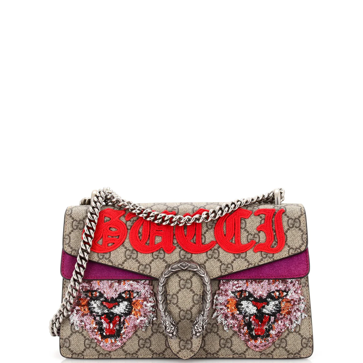 Dionysus Bag Embroidered GG Coated Canvas Small - Deep Luxury