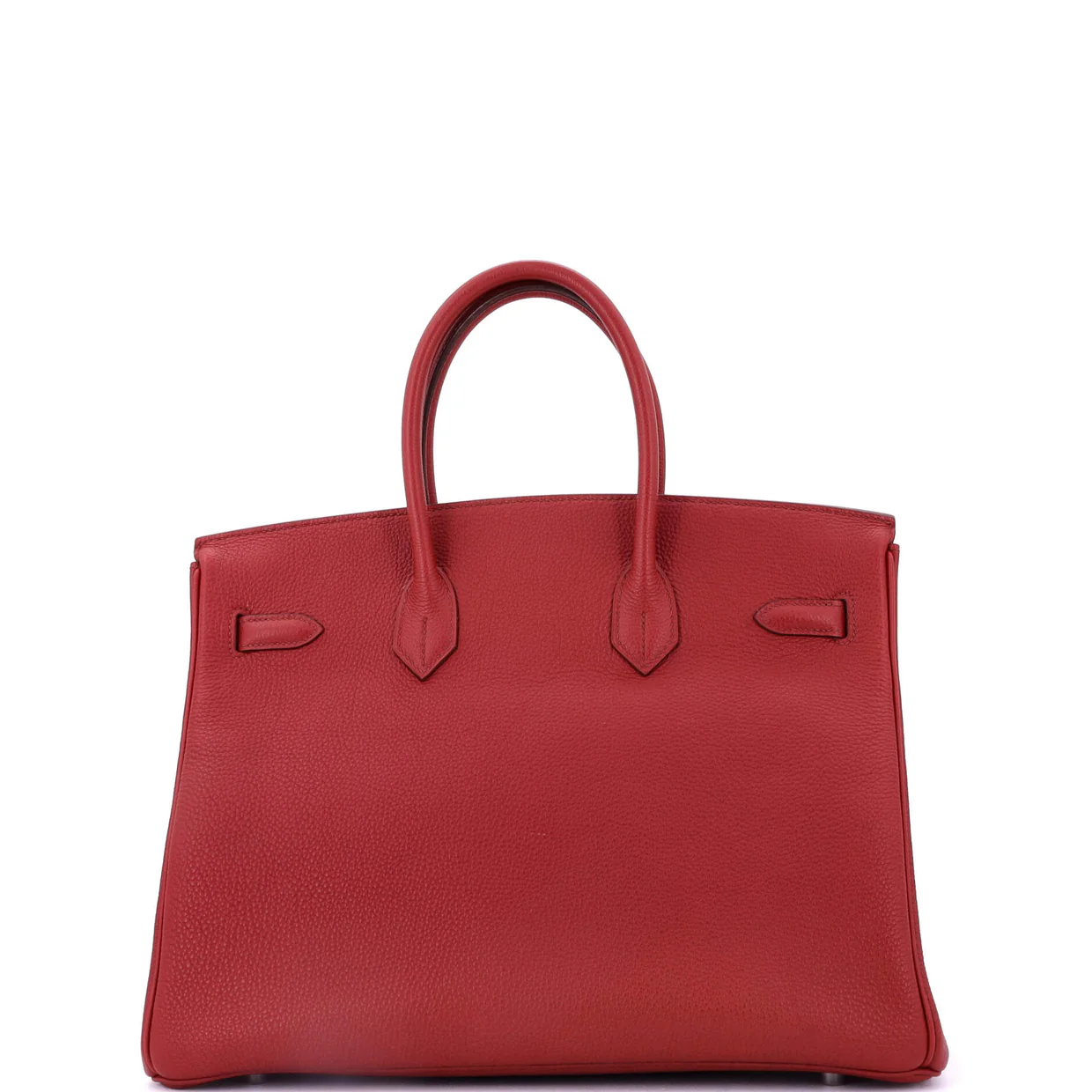 Birkin Handbag Rouge Garance Vache Trekking with Palladium Hardware 35 - Deep Luxury