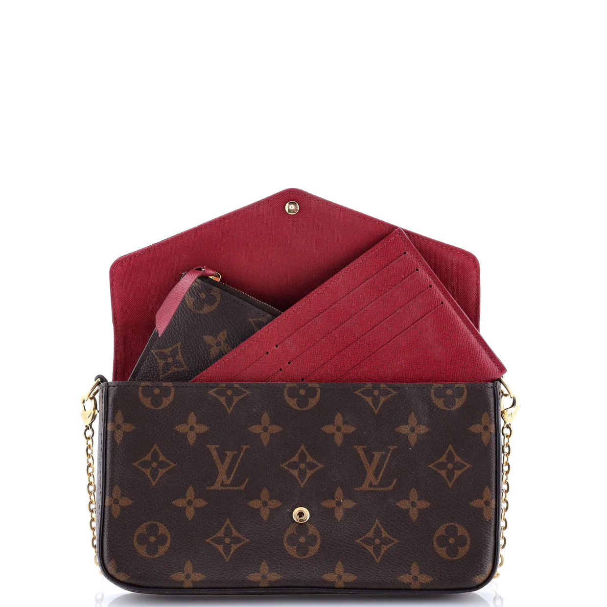 Felicie Pochette Monogram Canvas - Deep Luxury