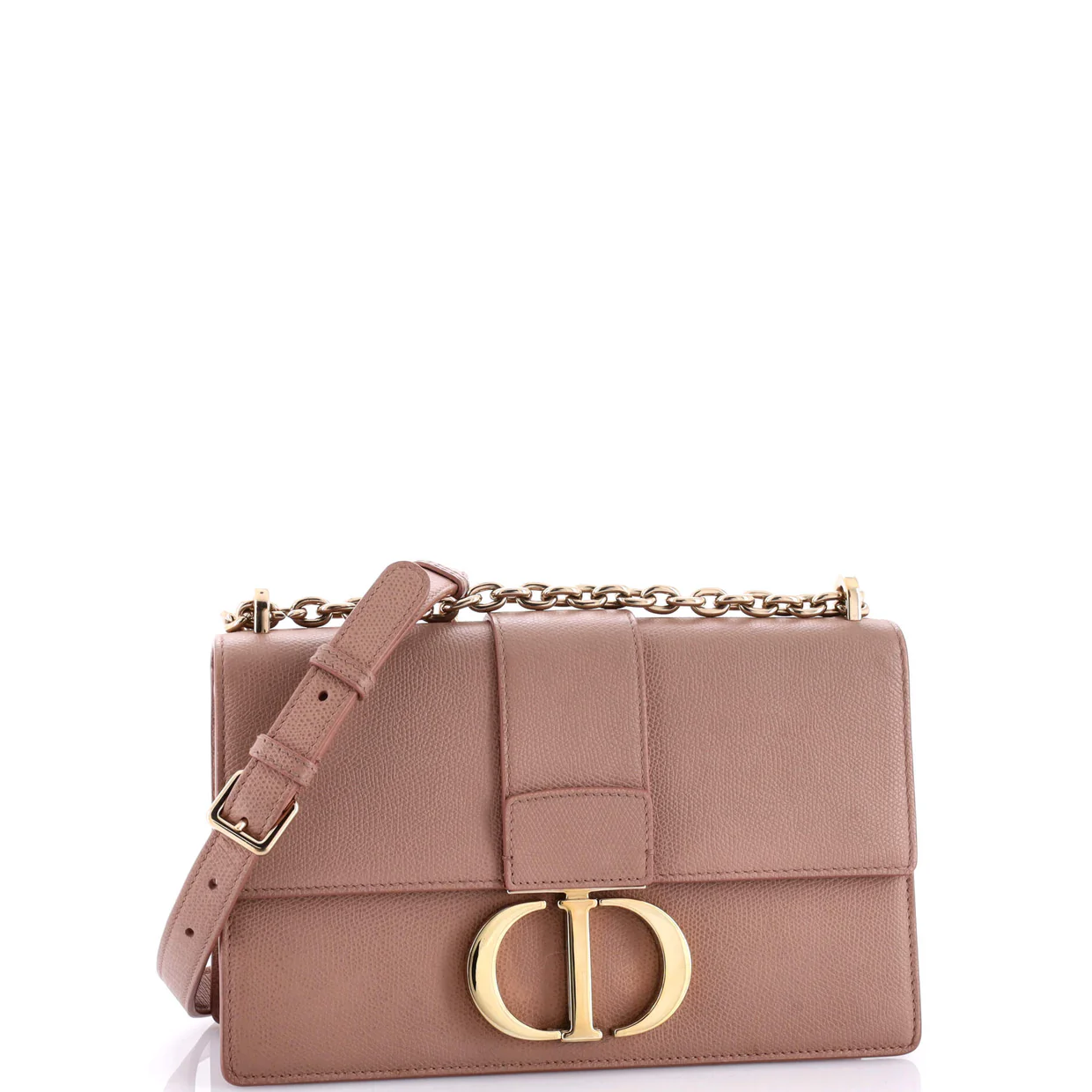 30 Montaigne Chain Flap Bag Leather - Deep Luxury