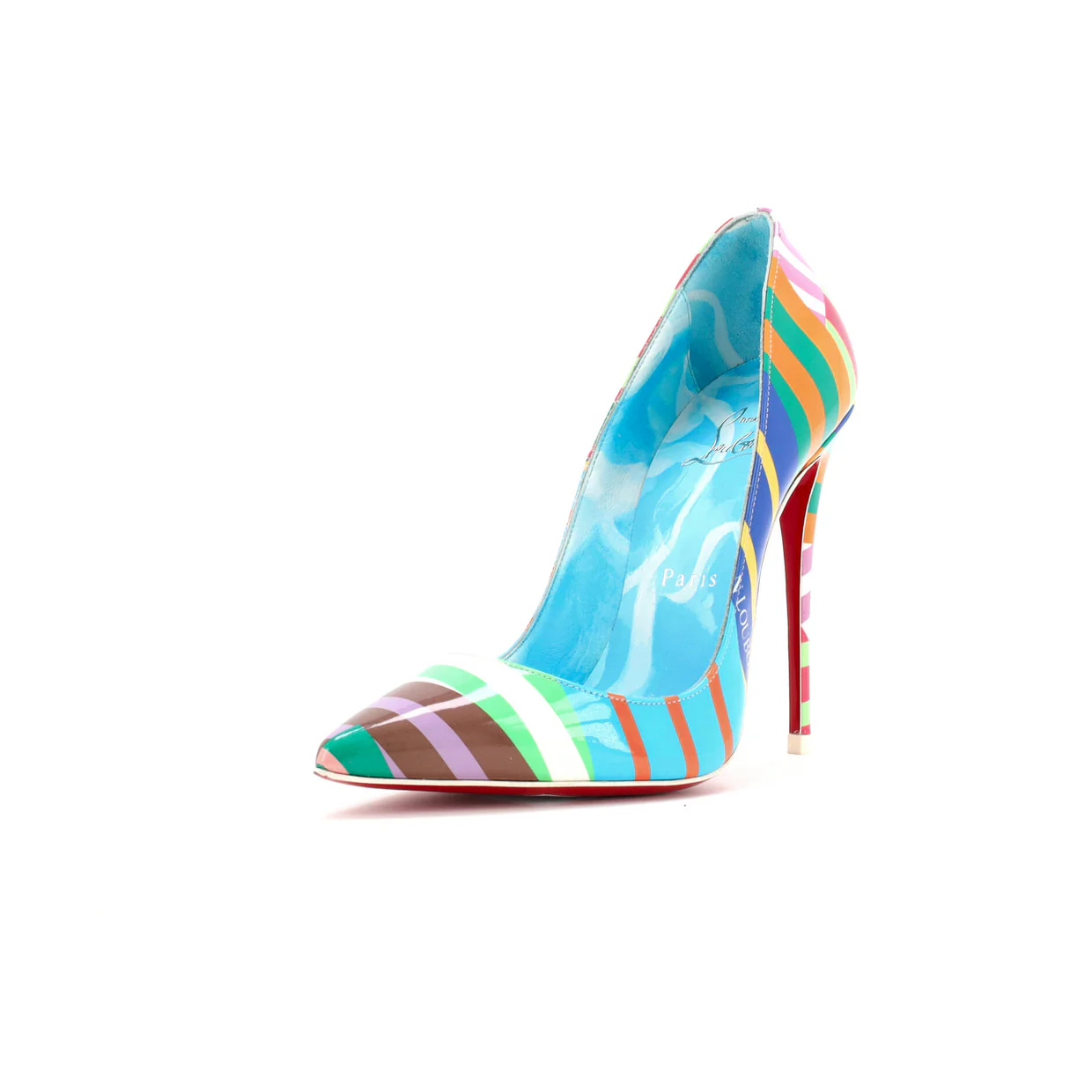 Women's So Kate Pumps Printed Patent 120 - Deep Luxury