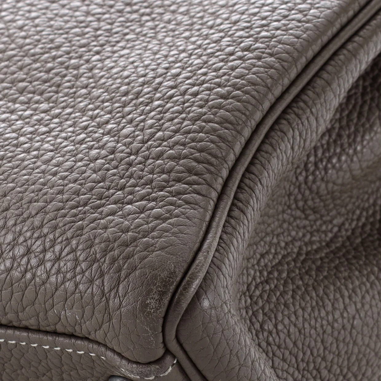 Kelly Handbag Grey Clemence with Palladium Hardware 32 - Deep Luxury