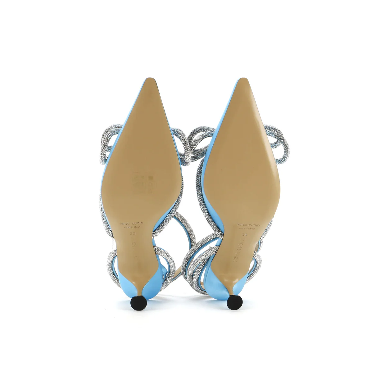 Women's Double Bow Ankle Strap Pumps Satin 75 - Deep Luxury