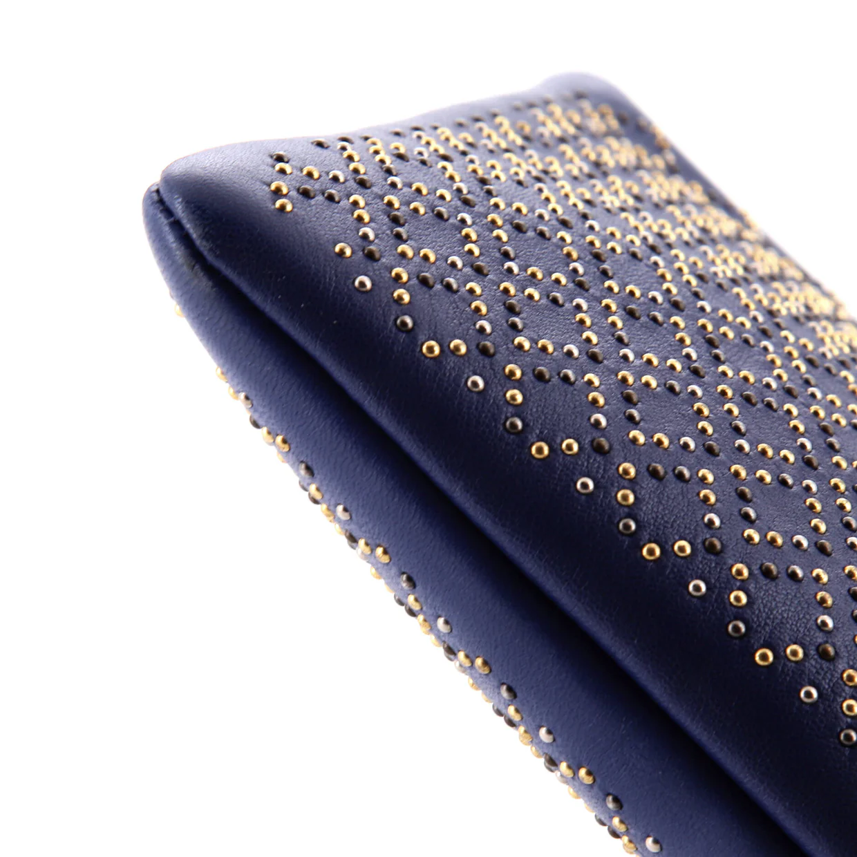 O Case Clutch Studded Lambskin Medium - Deep Luxury