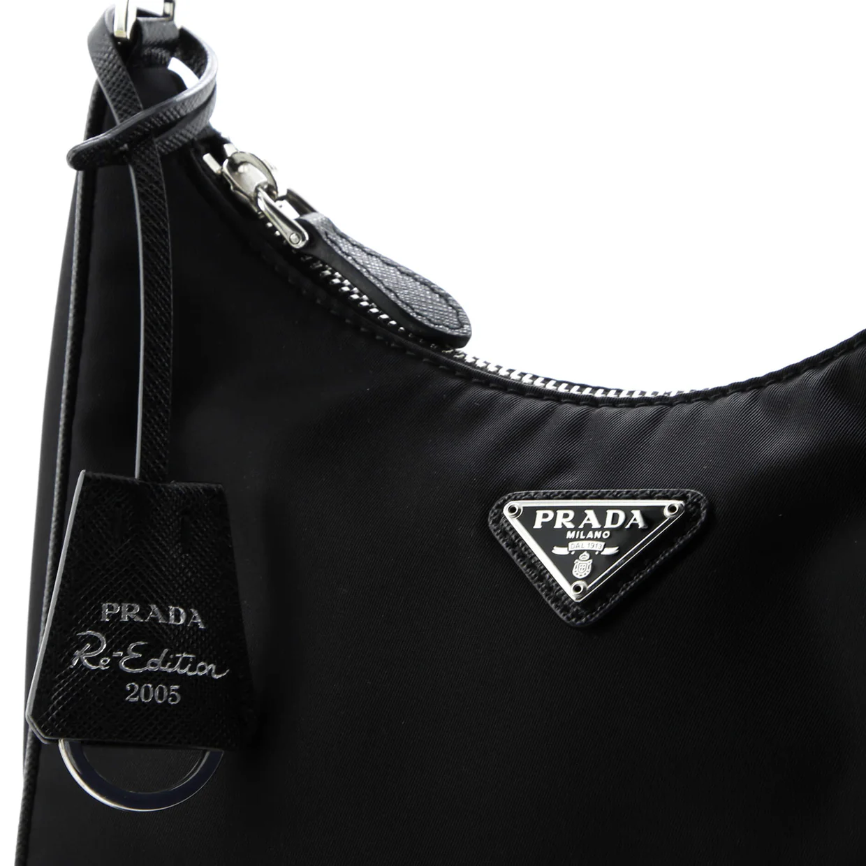 Re-Edition 2005 Hobo Tessuto with Saffiano Leather Mini - Deep Luxury
