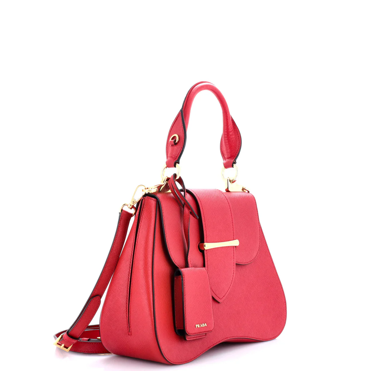 Sidonie Top Handle Bag Saffiano Leather Large - Deep Luxury