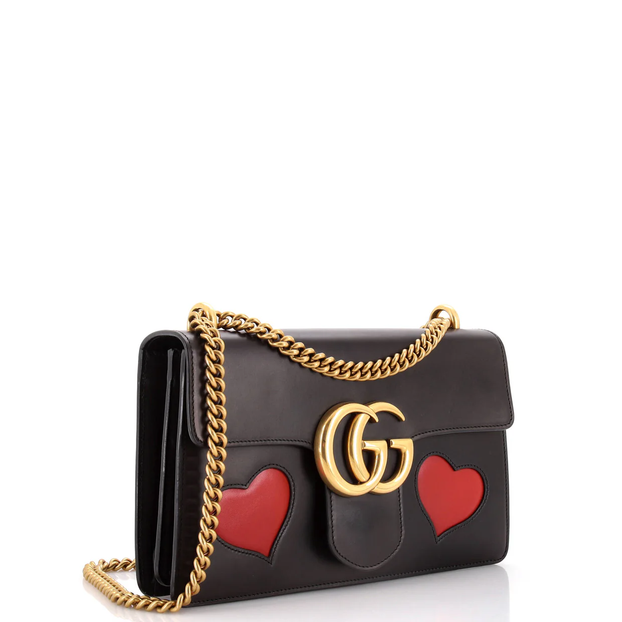 Marmont Chain Shoulder Bag Patchwork Leather Medium - Deep Luxury