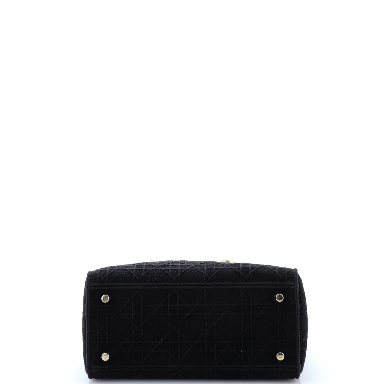 Lady D-Lite Bag Cannage Embroidered Canvas Medium - Deep Luxury