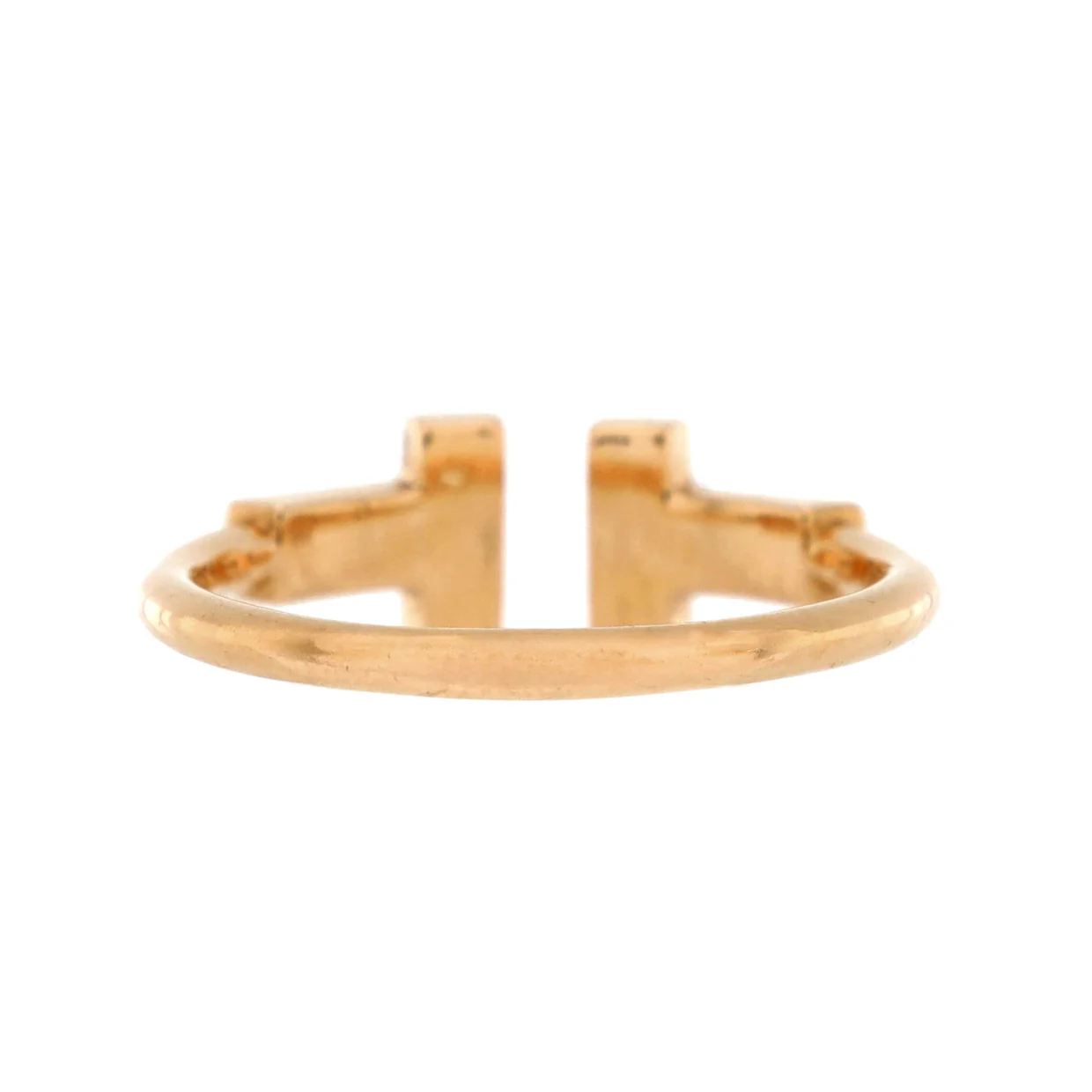 T Wire Ring 18K Yellow Gold with Diamonds - Deep Luxury