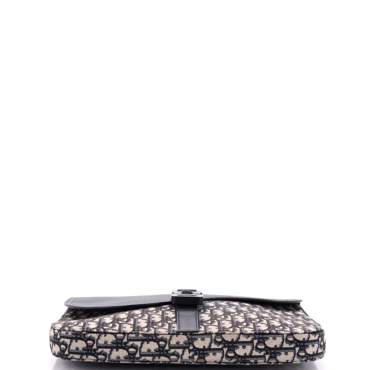 Saddle A4 Clutch Oblique Canvas and Leather - Deep Luxury