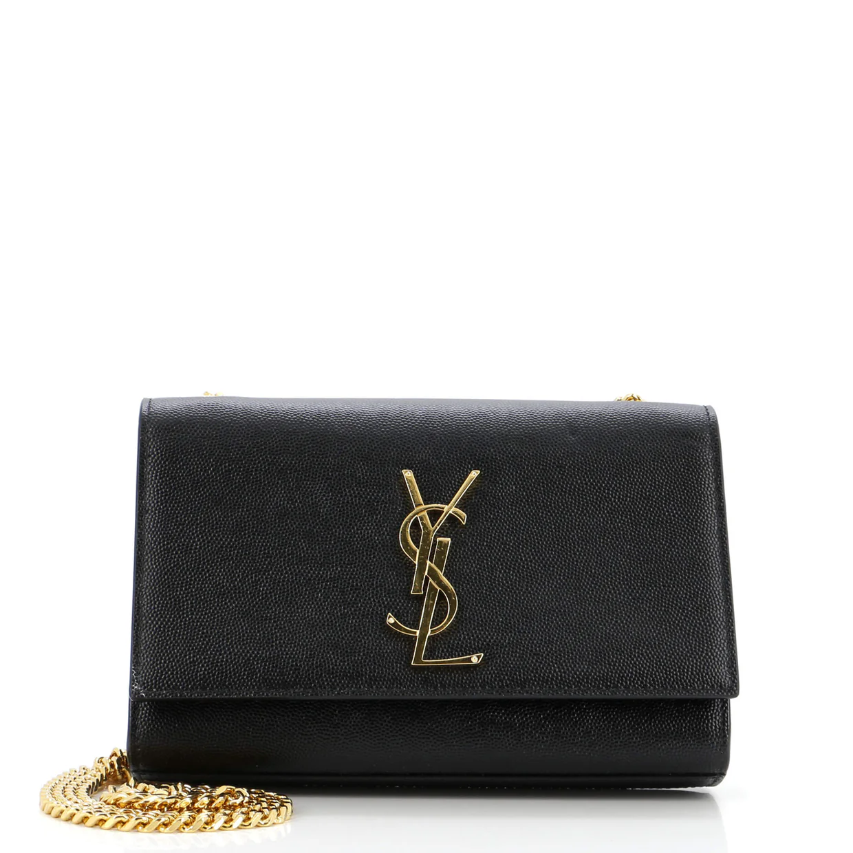Classic Monogram Crossbody Bag Grainy Leather Small - Deep Luxury