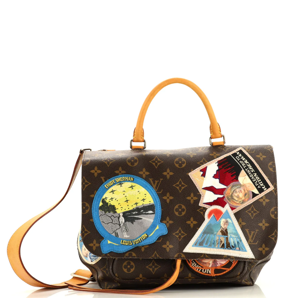 Cindy Sherman Camera Messenger Bag Patch Embellished Monogram Canvas - Deep Luxury